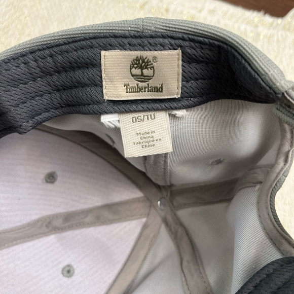 Timberland Hat One Size Gray Adjustable Hipster Streetwear Cap Summer EUC - Picture 3 of 5